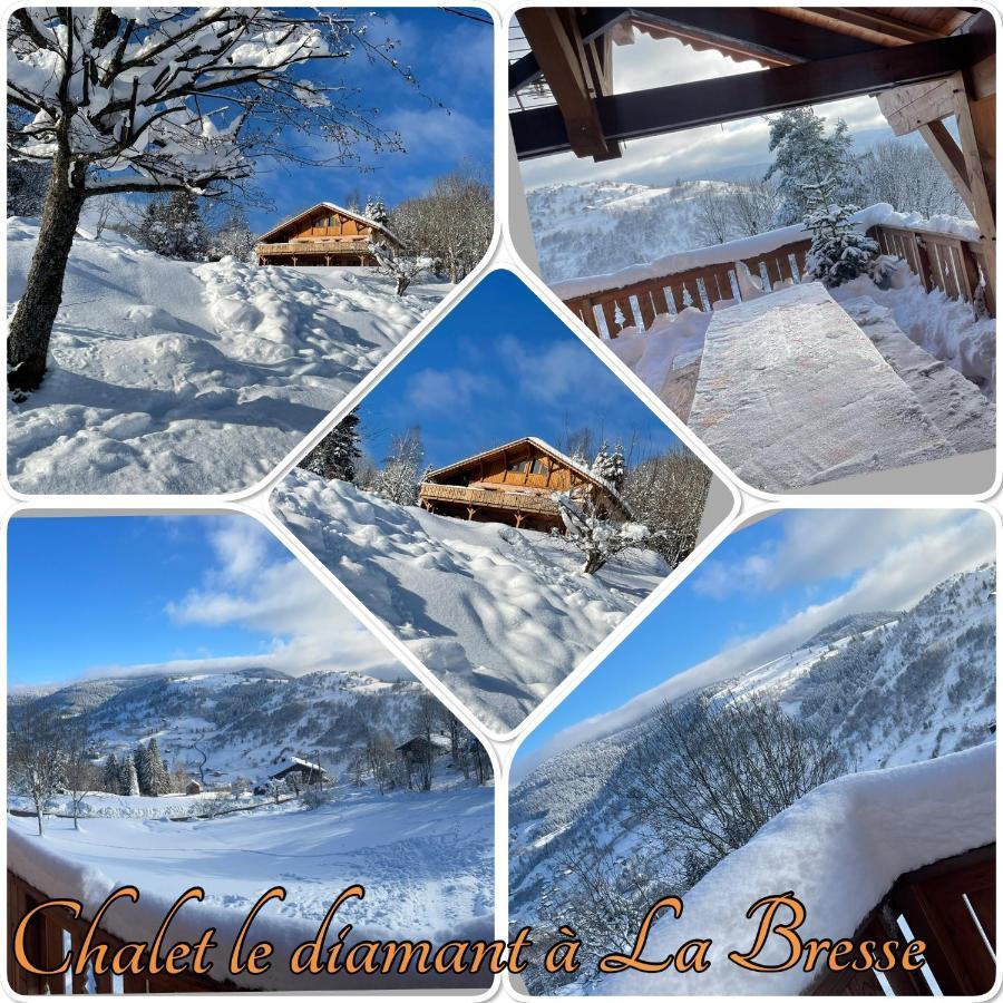 Chalet Spa Le Diamant Nathalie Mn La Rouge La Bresse Buitenkant foto